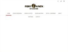 Tablet Screenshot of fortknoxstudios.com